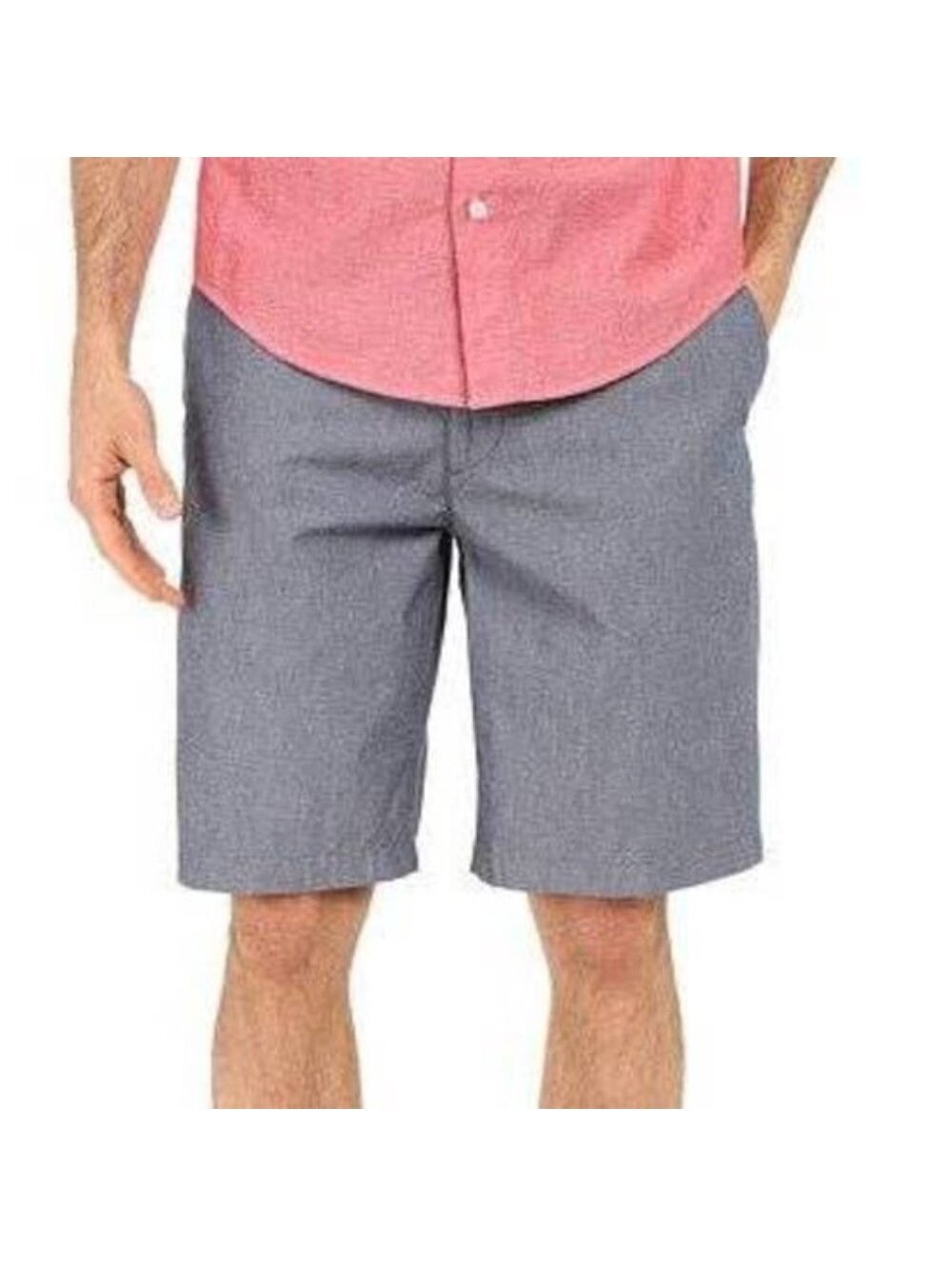 Dockers Dockers 40 Mens D3 Gray Flat Front 9.5" Inseam Stretch Classic 5 Pocket